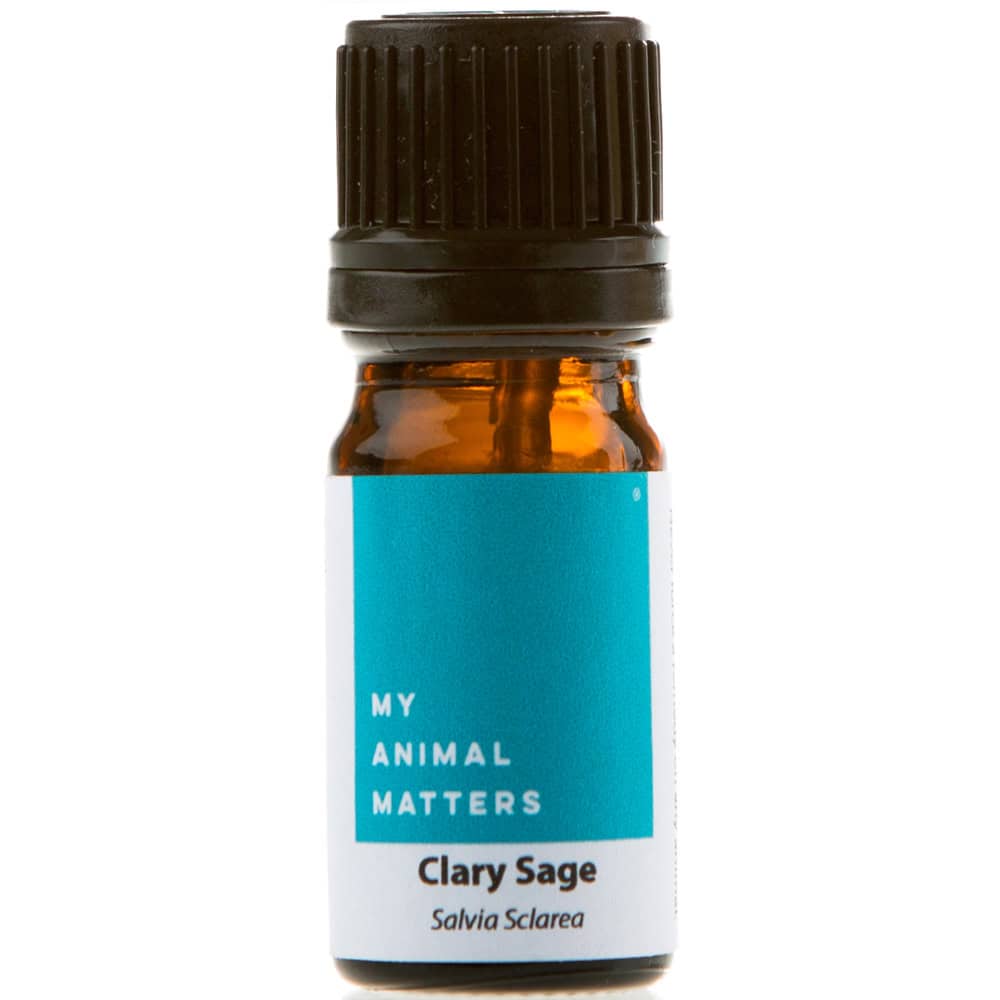 Clary Sage essential oil for animals from My Animal Matters.