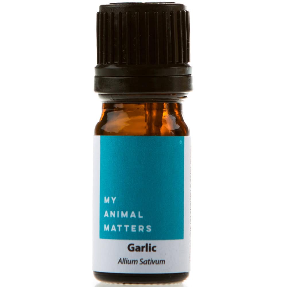 Garlic essential oil for animals from My Animal Matters.
