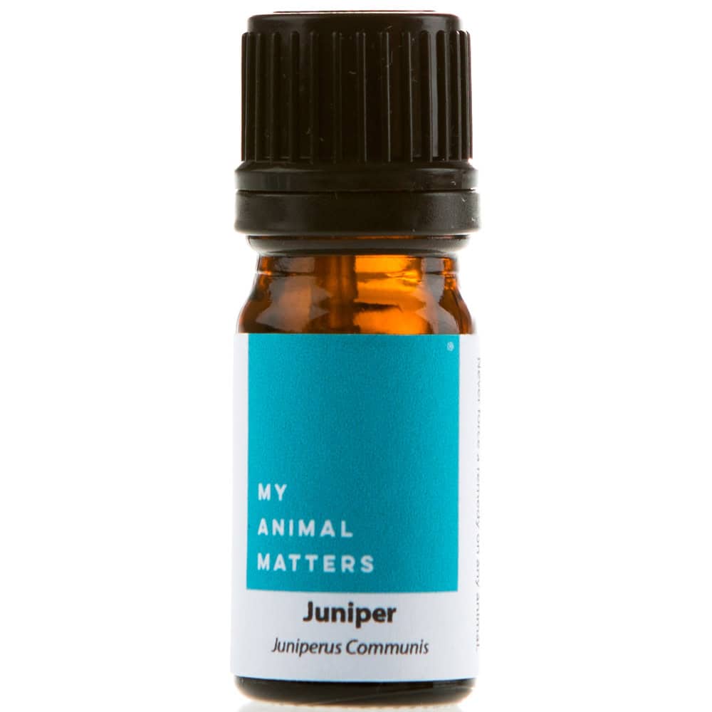 Juniper essential oil for animals from My Animal Matters.