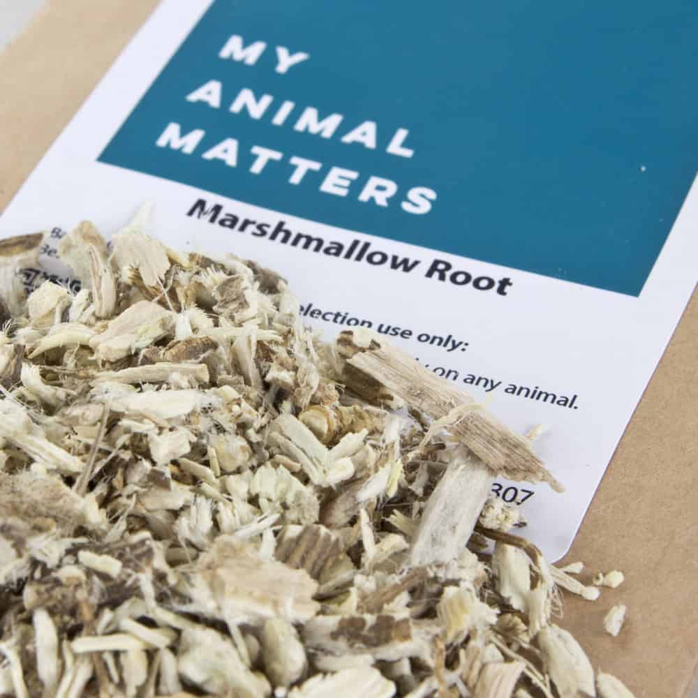 Marshmallow root herb for animals from My Animal Matters.